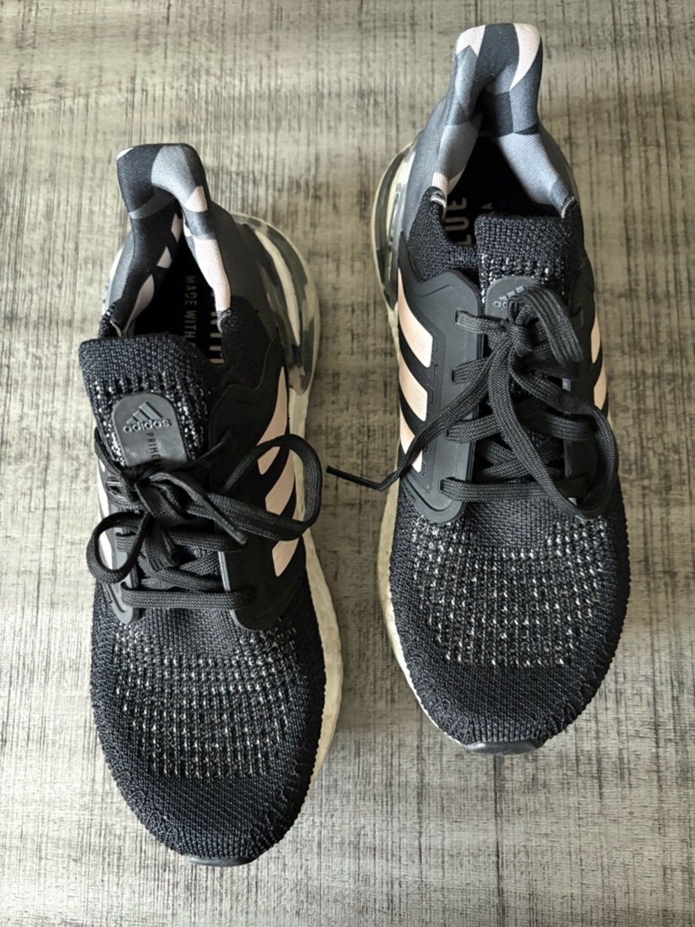 adidas Black Sneakers with Light Pink Accents - Women's Athletic Shoes